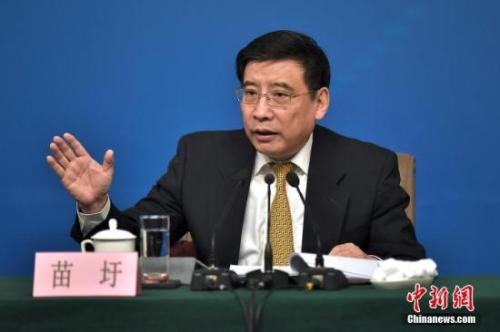 資料圖：苗圩。<a target='_blank' href='http://www.chinanews.com/'>中新社</a>記者金碩攝