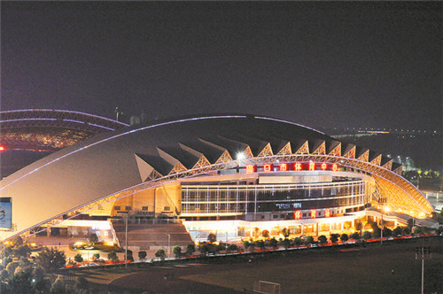 東新區(qū)夜色璀璨，如詩如畫