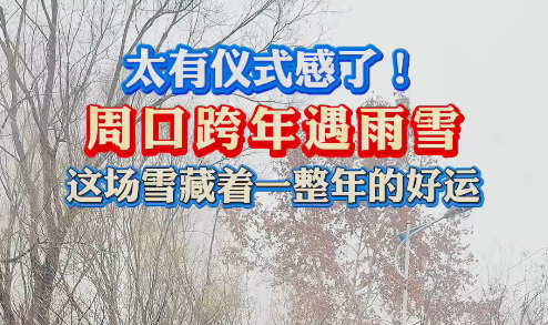 太有儀式感了！周口跨年遇雨雪 這場雪藏著一整年的好運(yùn)
